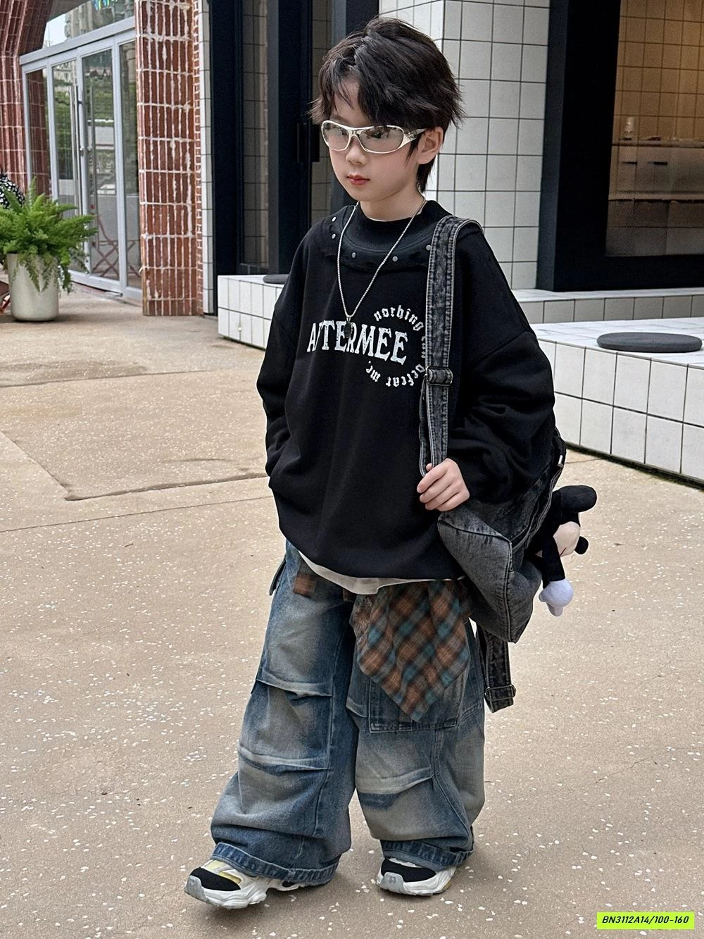 JEANS TÚI HỘP BẠC MÀU HIP-HOP