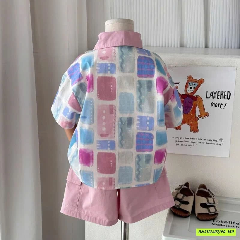 SÉT SƠ MI HỒNG SẮC MÀU