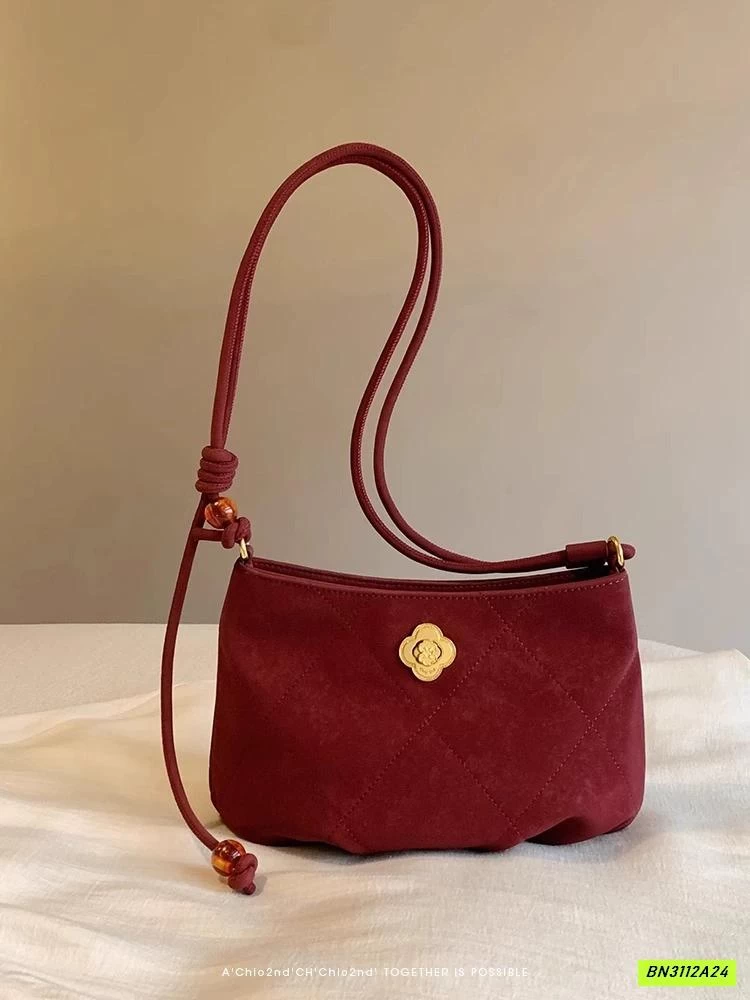 TÚI NHUNG HOA TRÀ VÀNG CHIO2ND