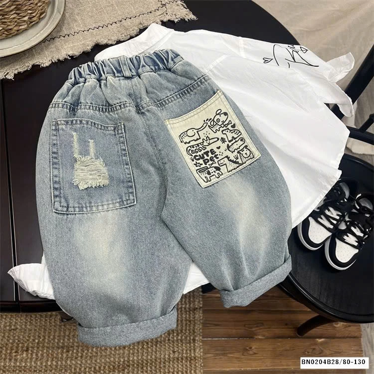 BST QUẦN JEAN DÁNG RỘNG CHO BÉ