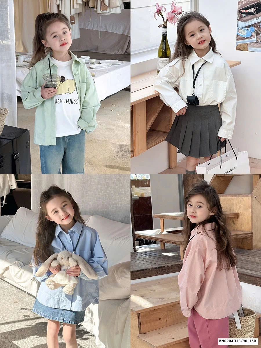 SƠ MI DÀI TAY TÚI NGỰC AMBB 24S090