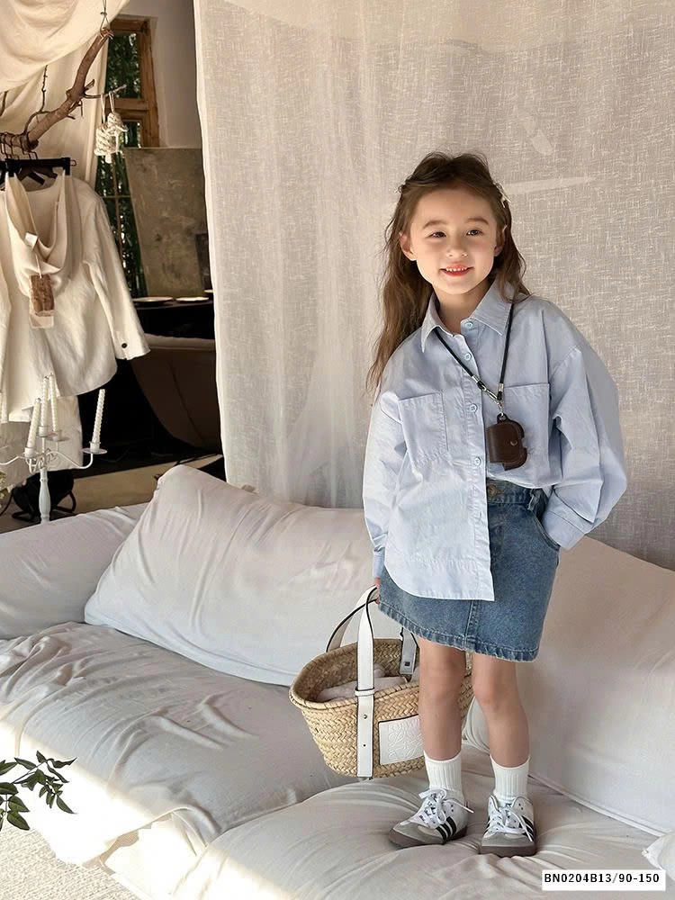 SƠ MI DÀI TAY TÚI NGỰC AMBB 24S090