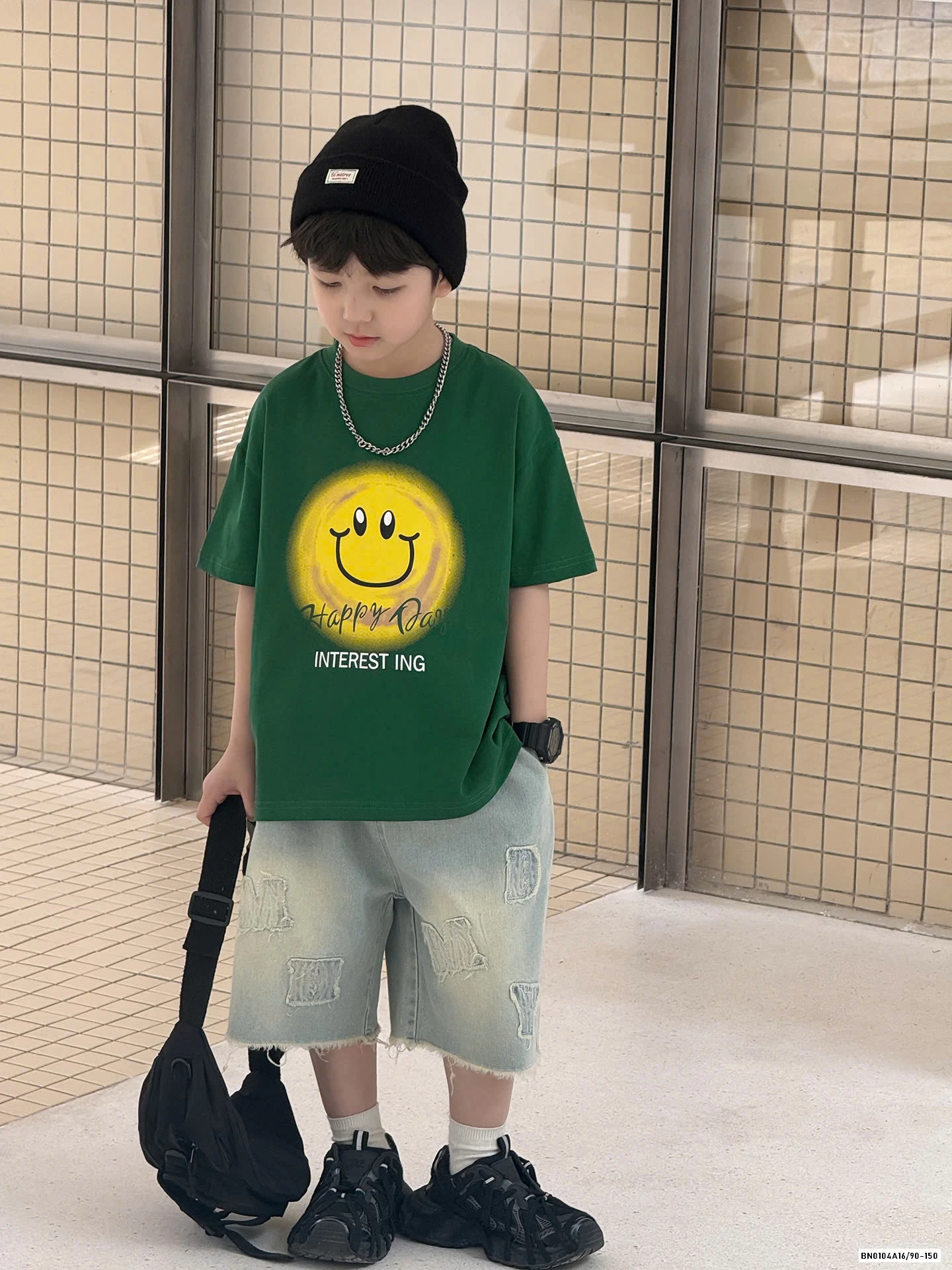 A MẶT CƯỜI MIX SHORT CHỮ AOAOKIDS