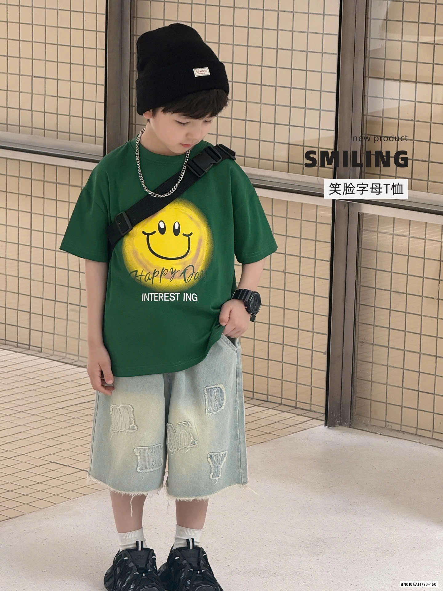 A MẶT CƯỜI MIX SHORT CHỮ AOAOKIDS