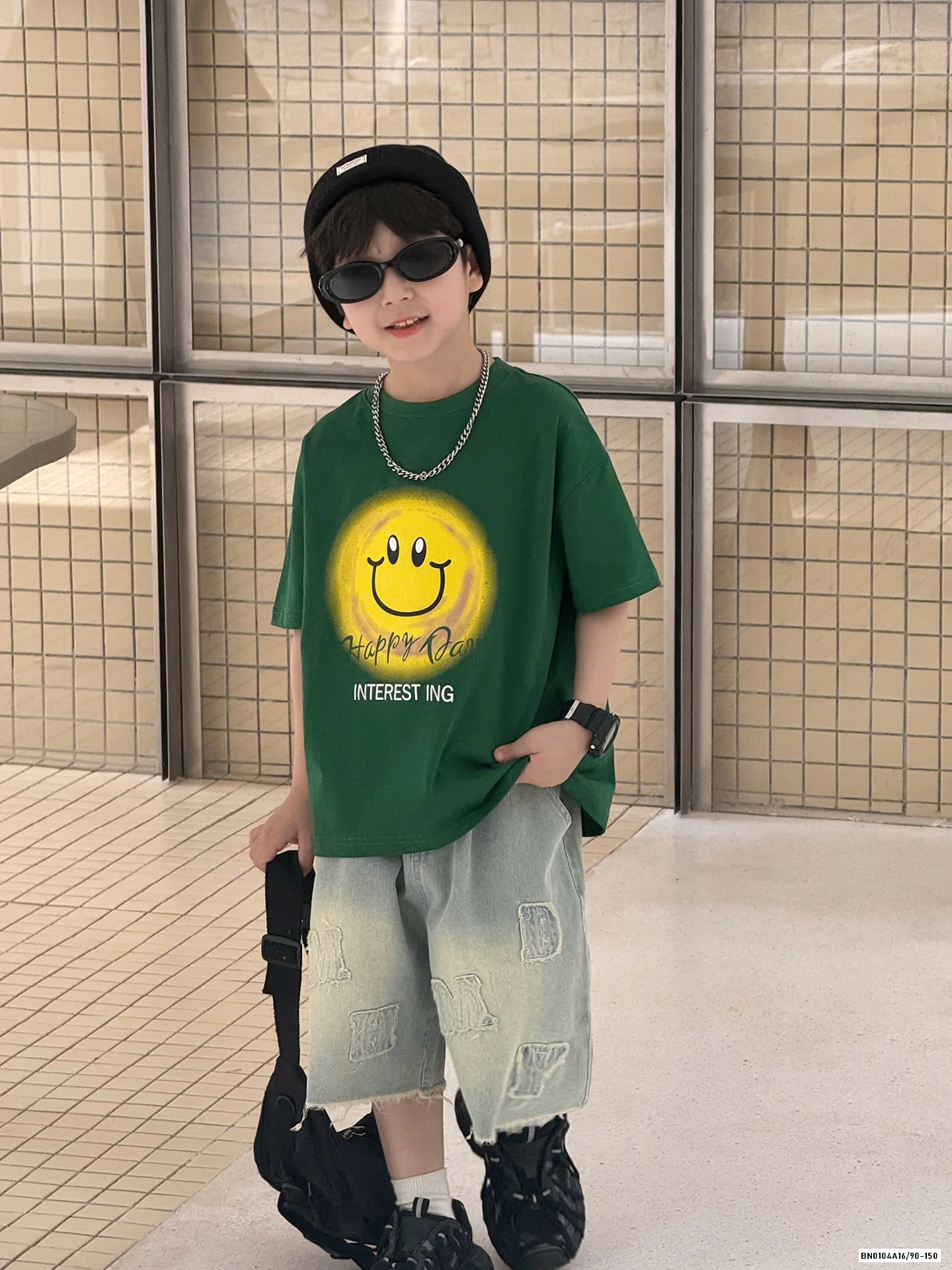 A MẶT CƯỜI MIX SHORT CHỮ AOAOKIDS