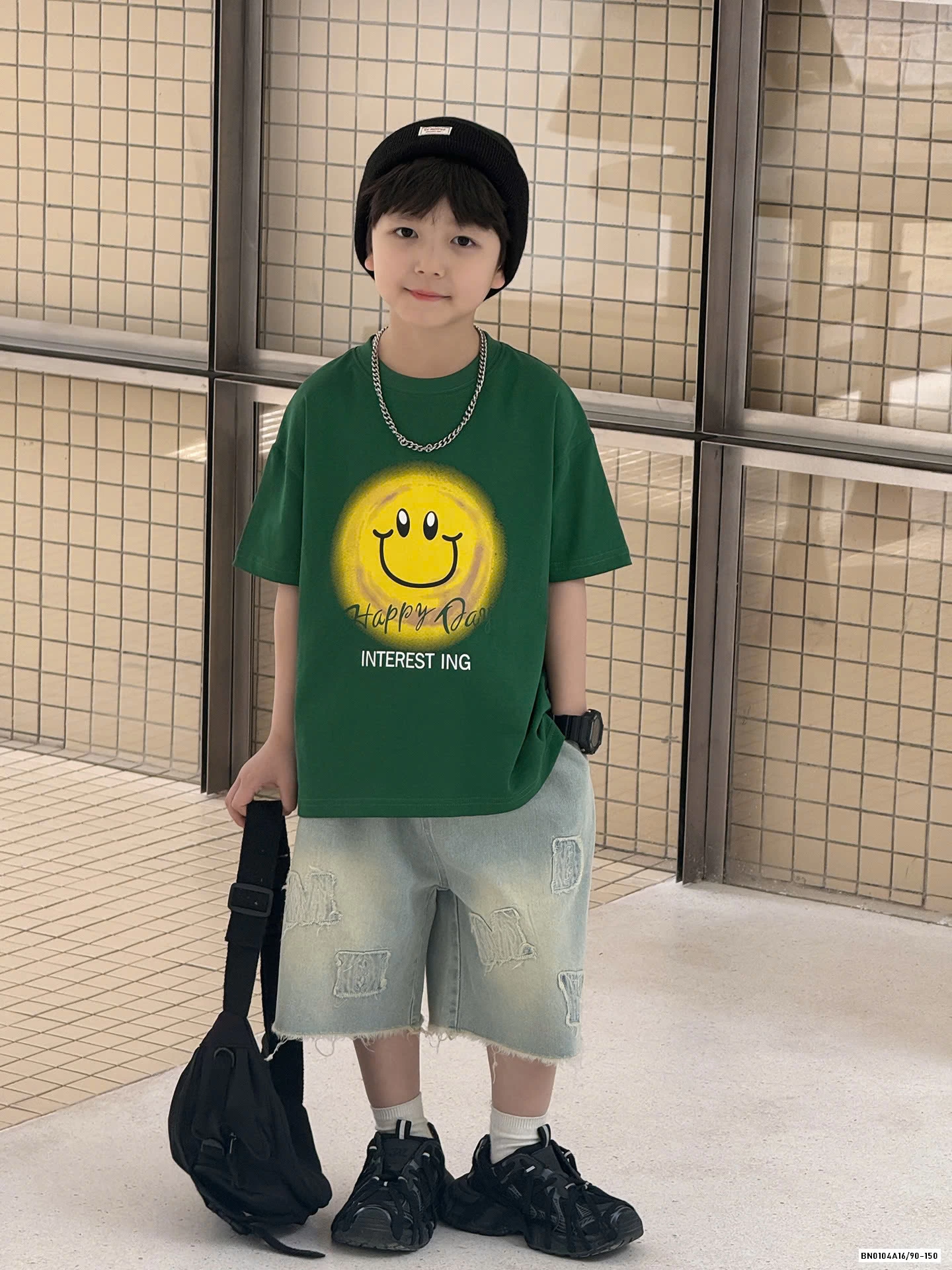 A MẶT CƯỜI MIX SHORT CHỮ AOAOKIDS