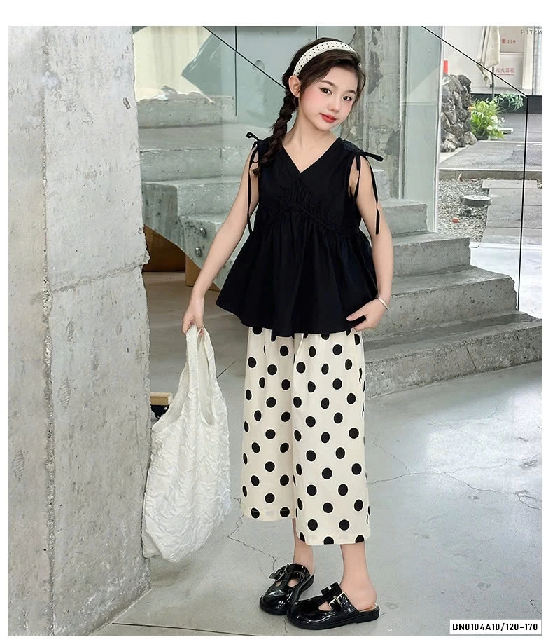 SÉT BABYDOLL MIX QUẦN CHẤM BI