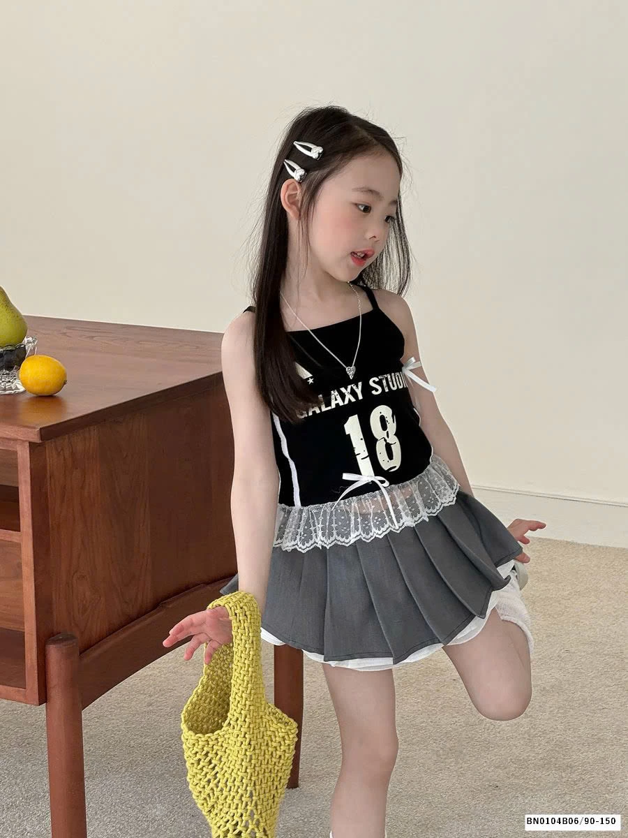 ÁO 2 DÂY PHỐI REN SỐ 18