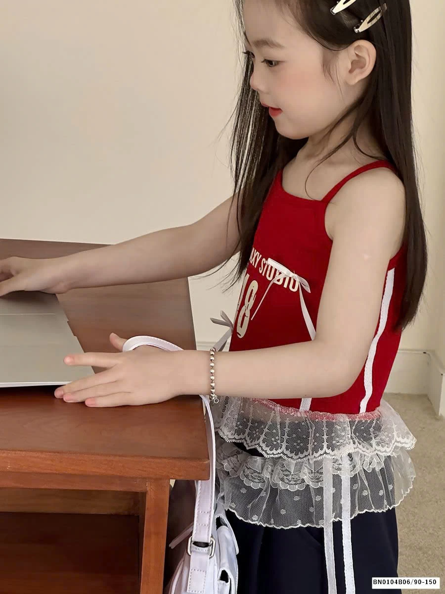 ÁO 2 DÂY PHỐI REN SỐ 18