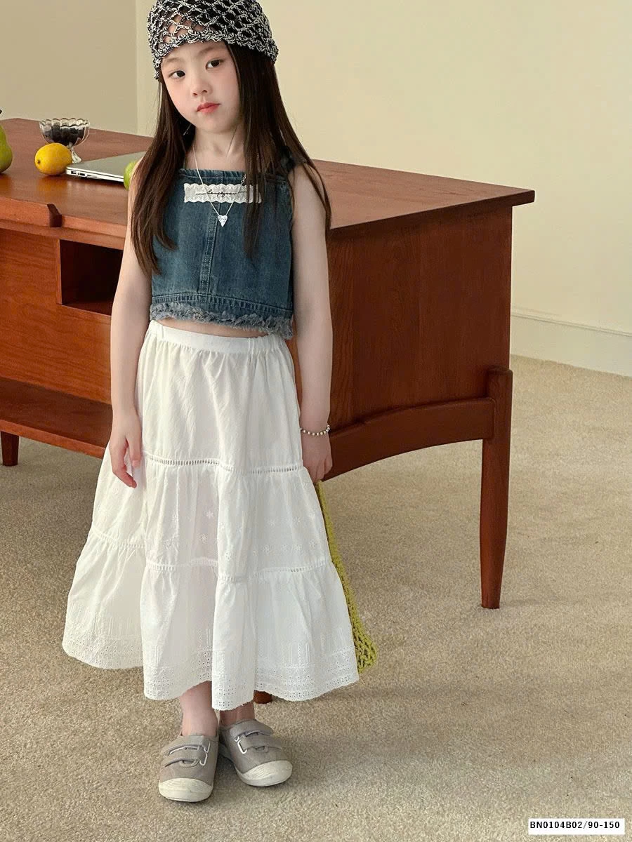 GOM SET ÁO JEAN MIX VÁY CHỮ A