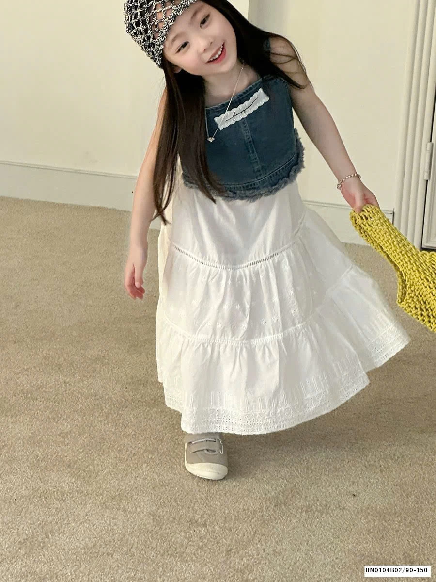 GOM SET ÁO JEAN MIX VÁY CHỮ A