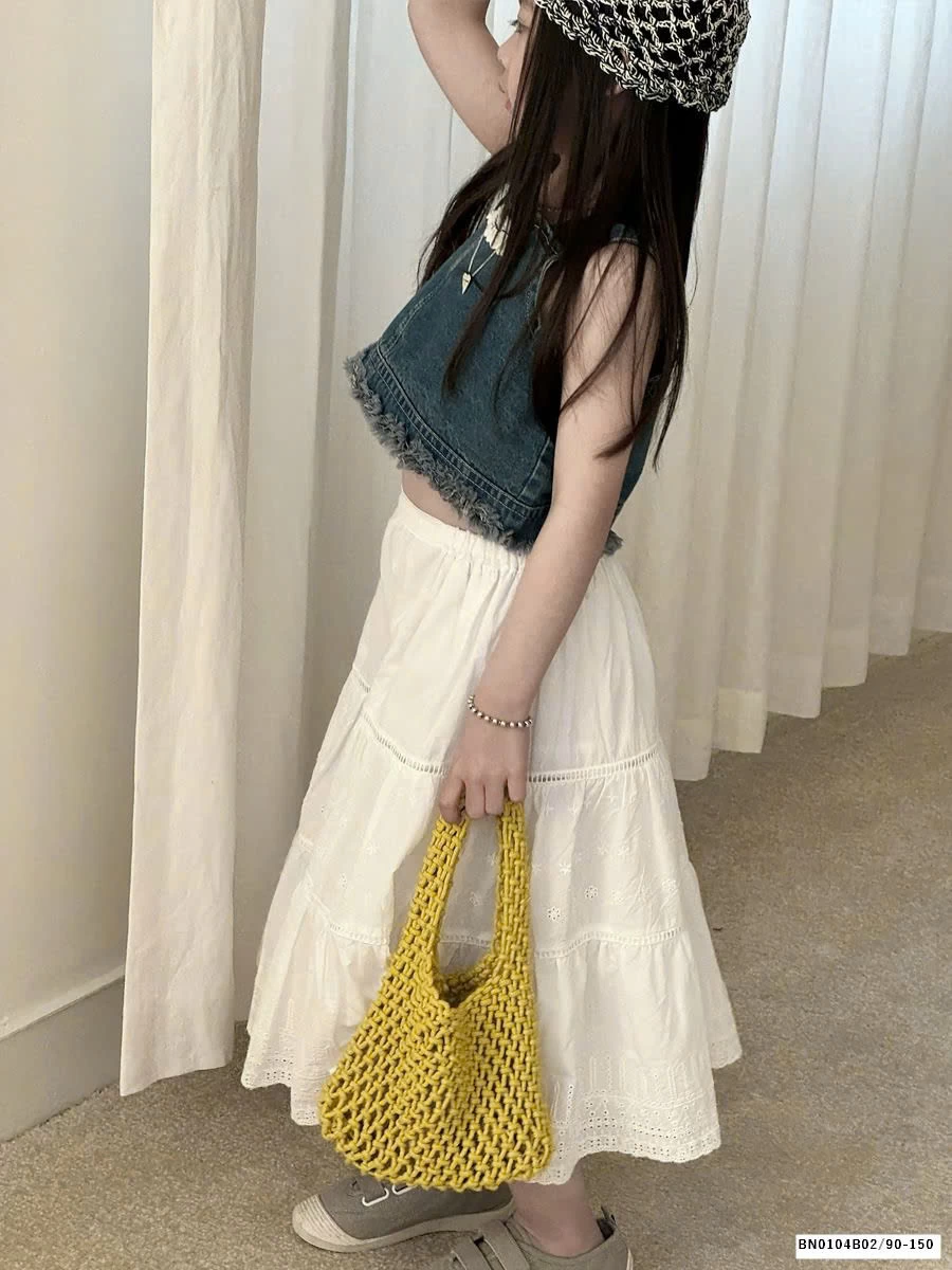 GOM SET ÁO JEAN MIX VÁY CHỮ A