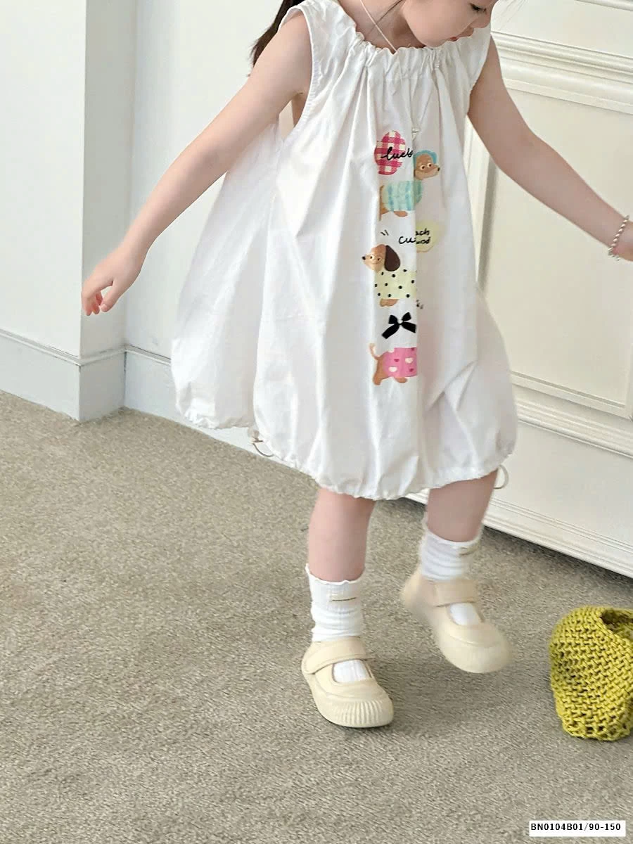 VÁY CHUÔNG SIÊU CUTE CHO BÉ GÁI