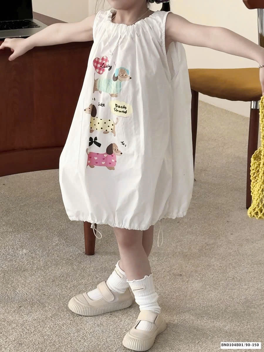 VÁY CHUÔNG SIÊU CUTE CHO BÉ GÁI