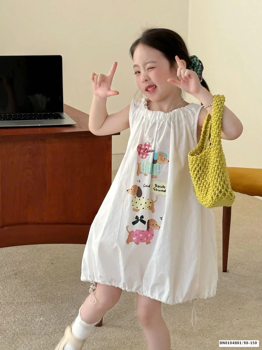 VÁY CHUÔNG SIÊU CUTE CHO BÉ GÁI