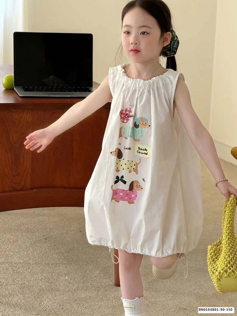 VÁY CHUÔNG SIÊU CUTE CHO BÉ GÁI