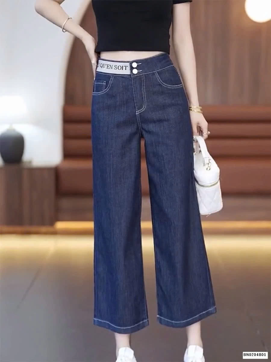 QUẦN JEAN DÁNG QUẢ LÊ dáng lỡ