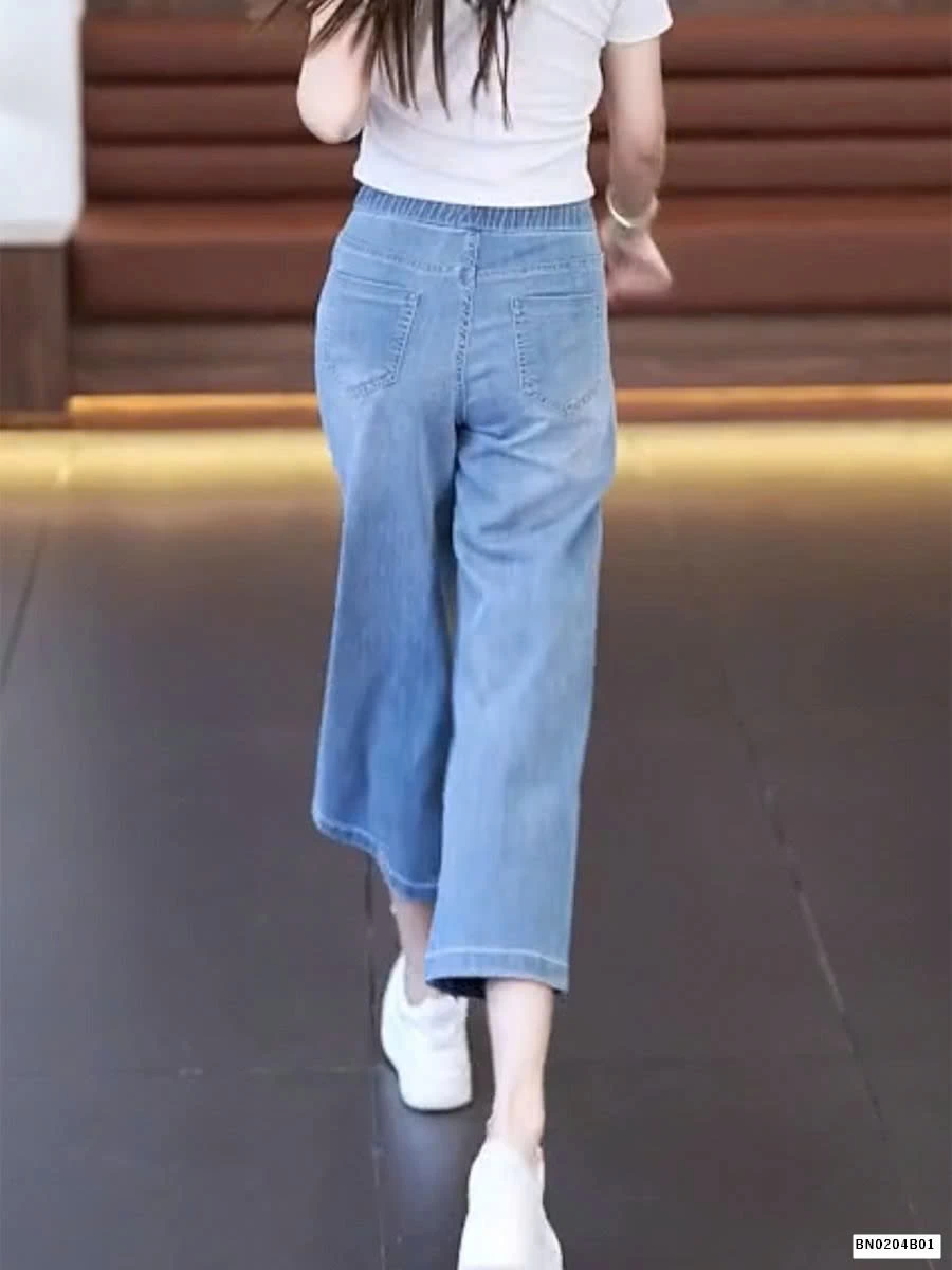QUẦN JEAN DÁNG QUẢ LÊ dáng lỡ