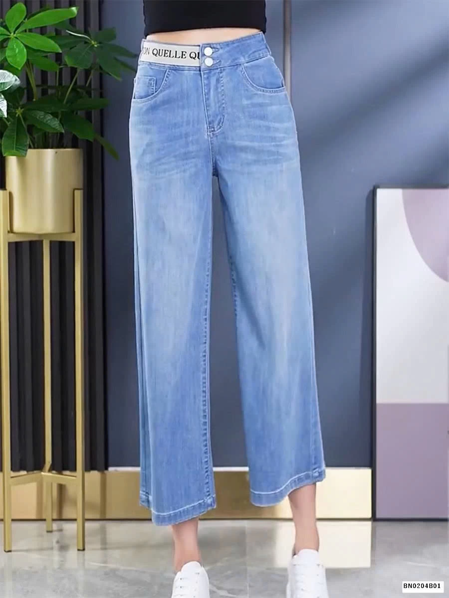 QUẦN JEAN DÁNG QUẢ LÊ dáng lỡ