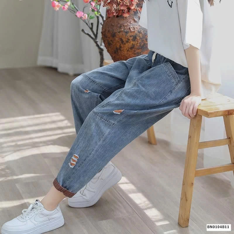 QUẦN BAGGY JEAN THỤNG NỮ