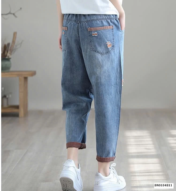 QUẦN BAGGY JEAN THỤNG NỮ