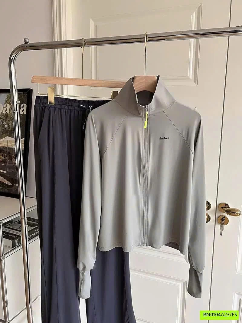 ÁO CHỐNG NẮNG CỔ ĐỨNG VẢI BĂNG LỤA