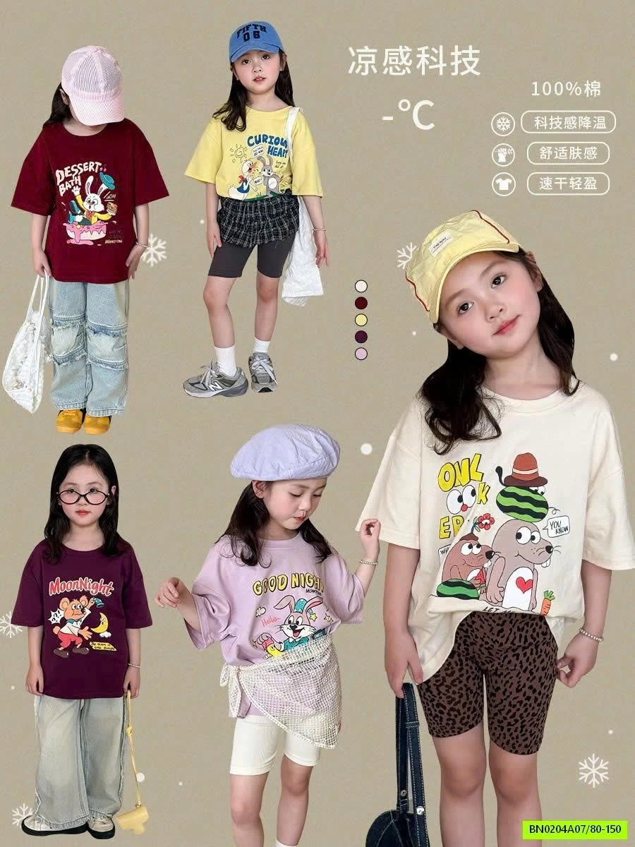 ÁO PHÔNG HOẠT HÌNH CHO BÉ