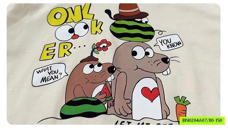 ÁO PHÔNG HOẠT HÌNH CHO BÉ