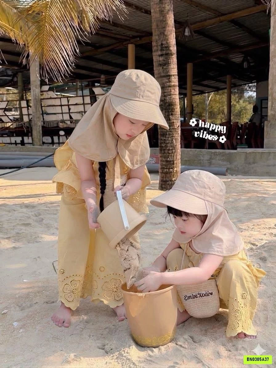 MŨ CHỐNG NẮNG LIỀN CHOÀNG KOREA CHO BÉ