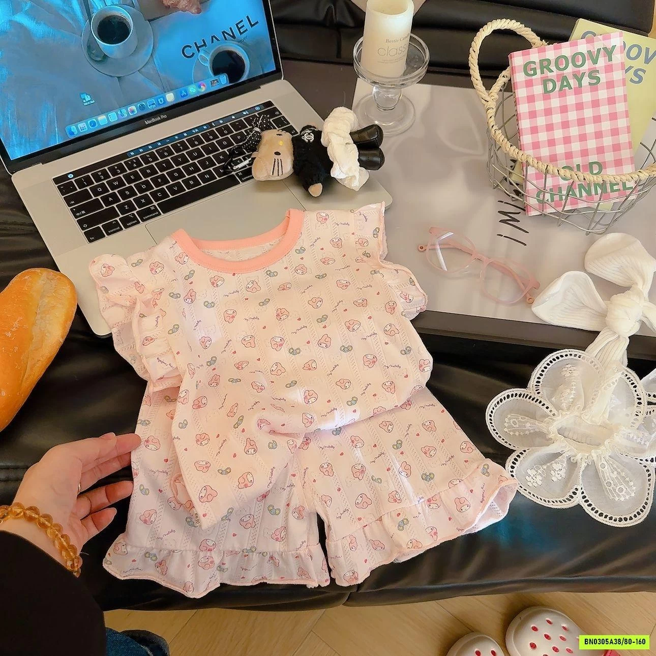 BỘ COTTON GIẤY VIỀN BÈO DỄ THƯƠNG