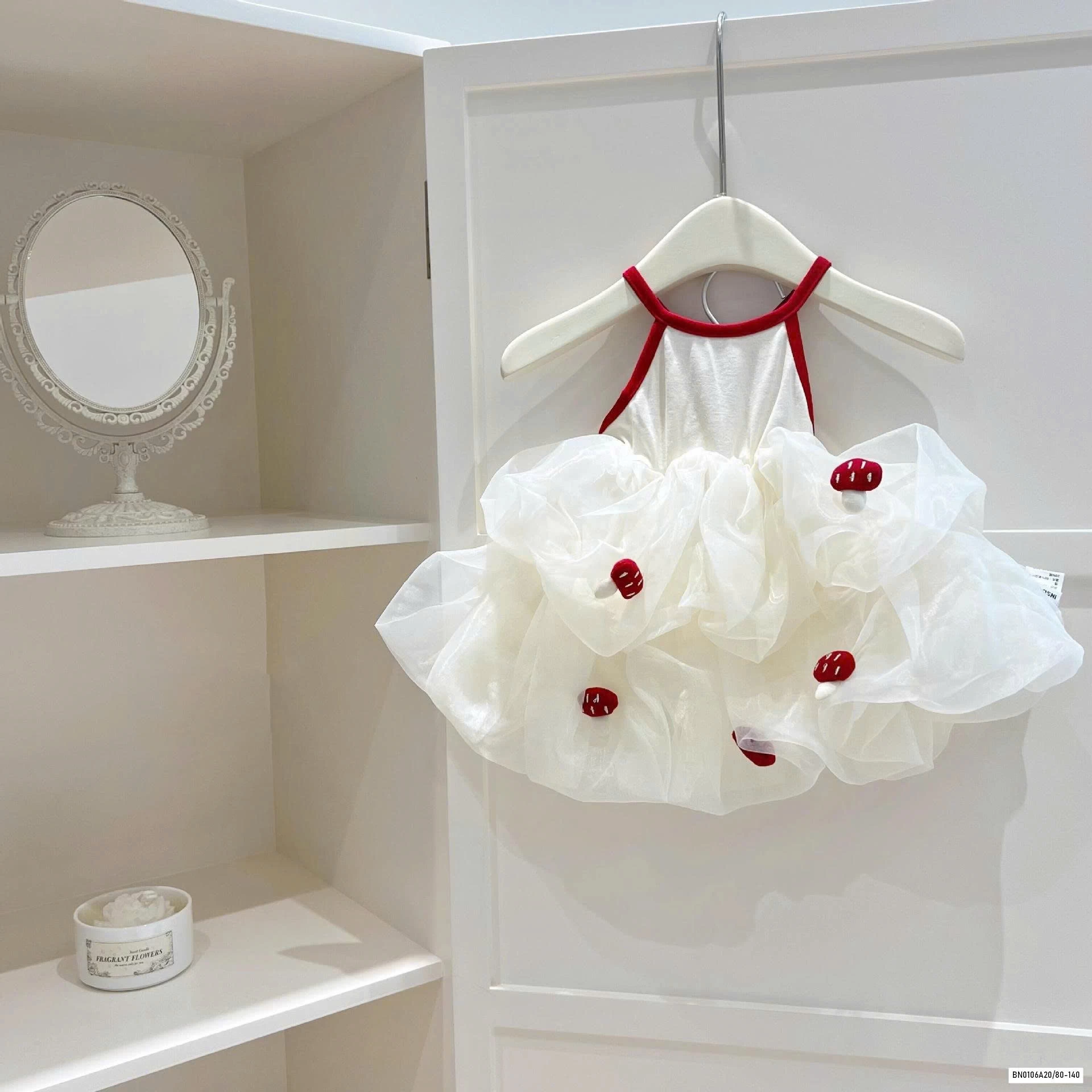 ĐẦM VOAN 2 DÂY GẮN DÂU TÂY