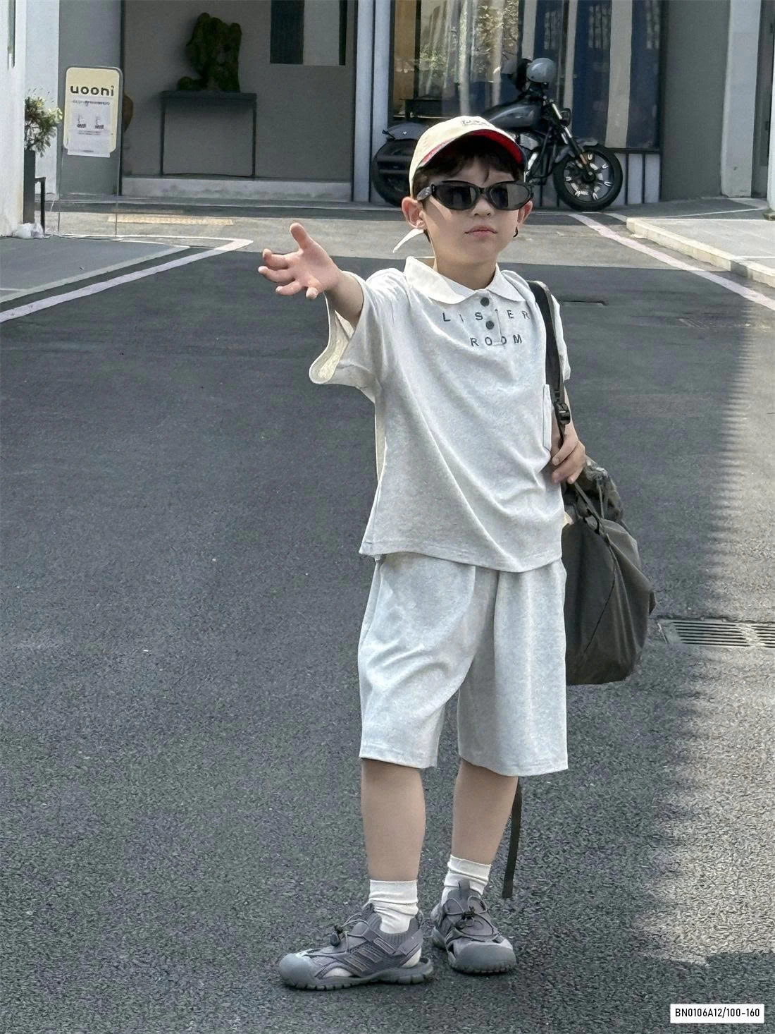 BỘ POLO COTTON THÊU CHỮ