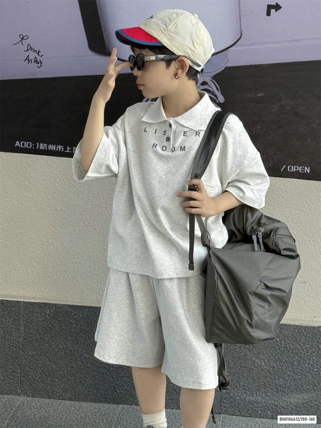 BỘ POLO COTTON THÊU CHỮ