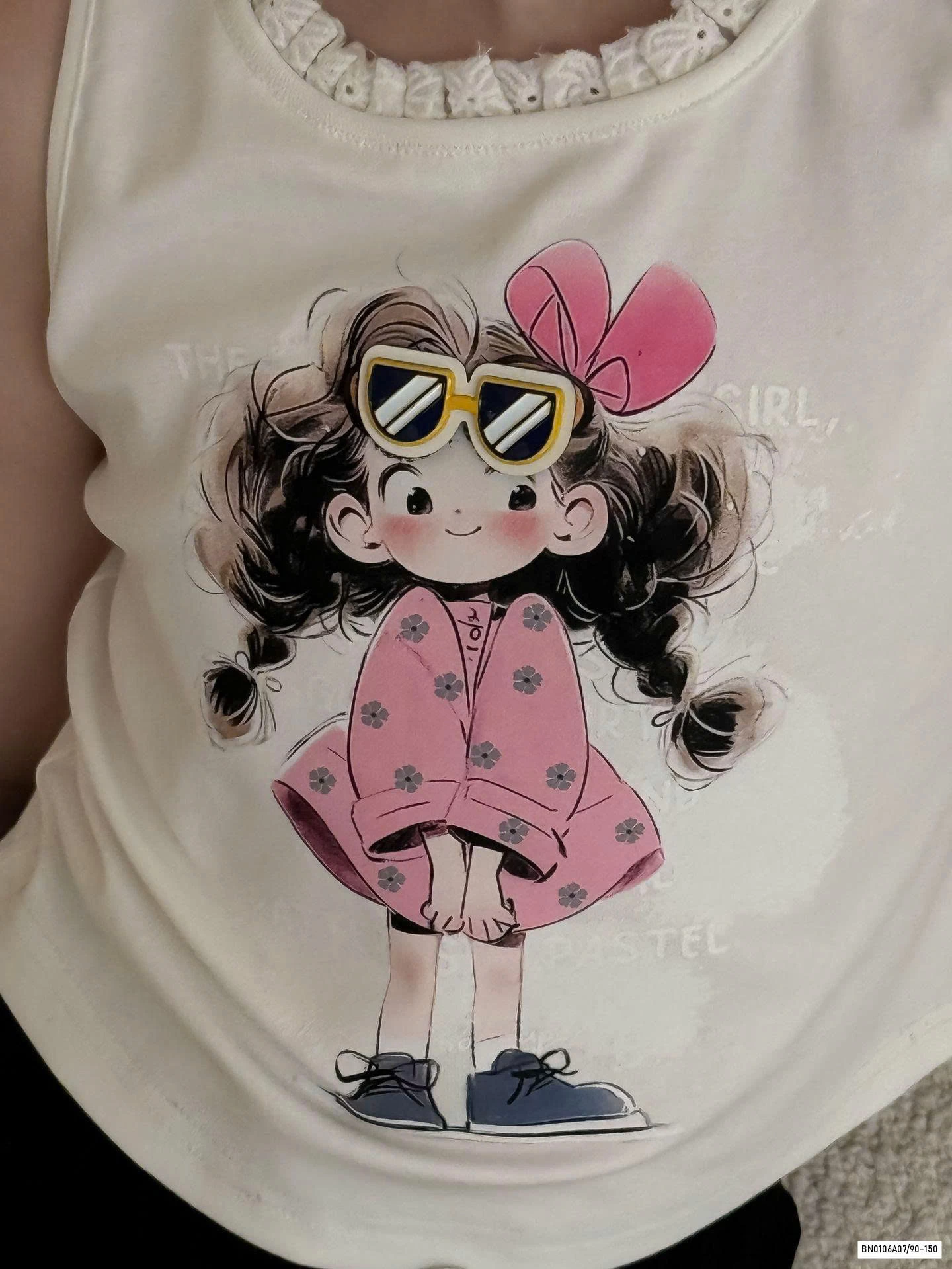 ÁO SÁT NÁCH CÔ GÁI MIX SHORT CHẤM BI