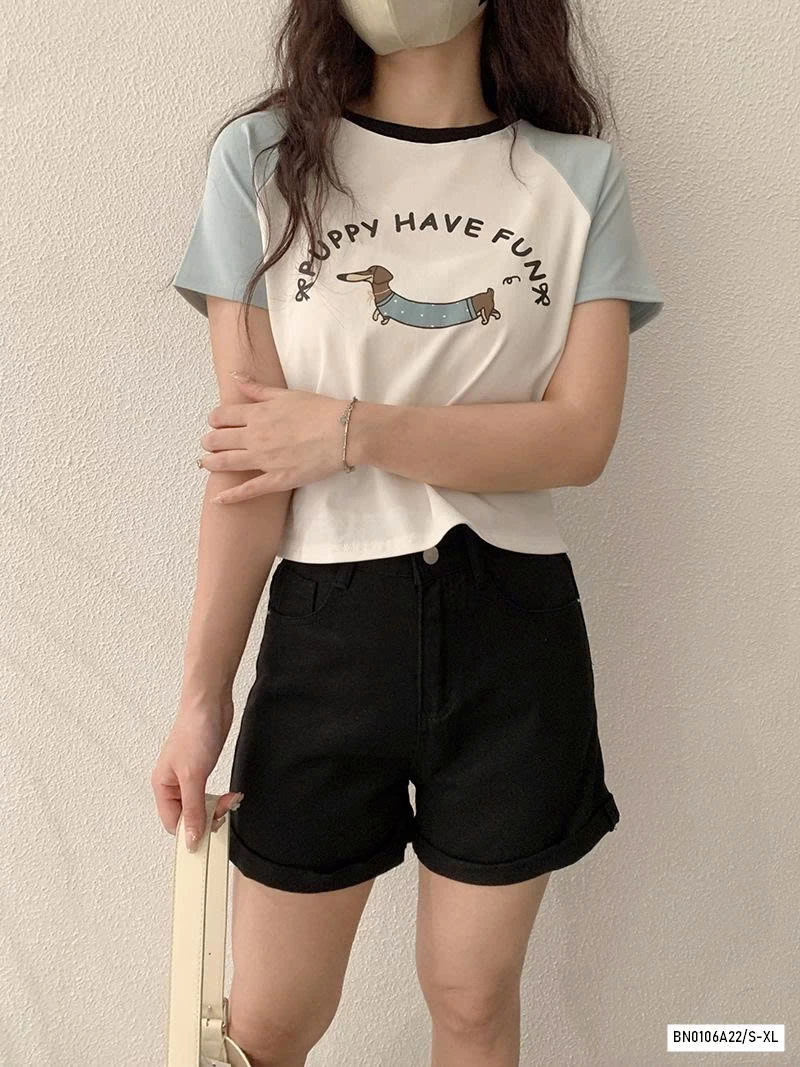 SHORT JEANS CẠP CAO CC