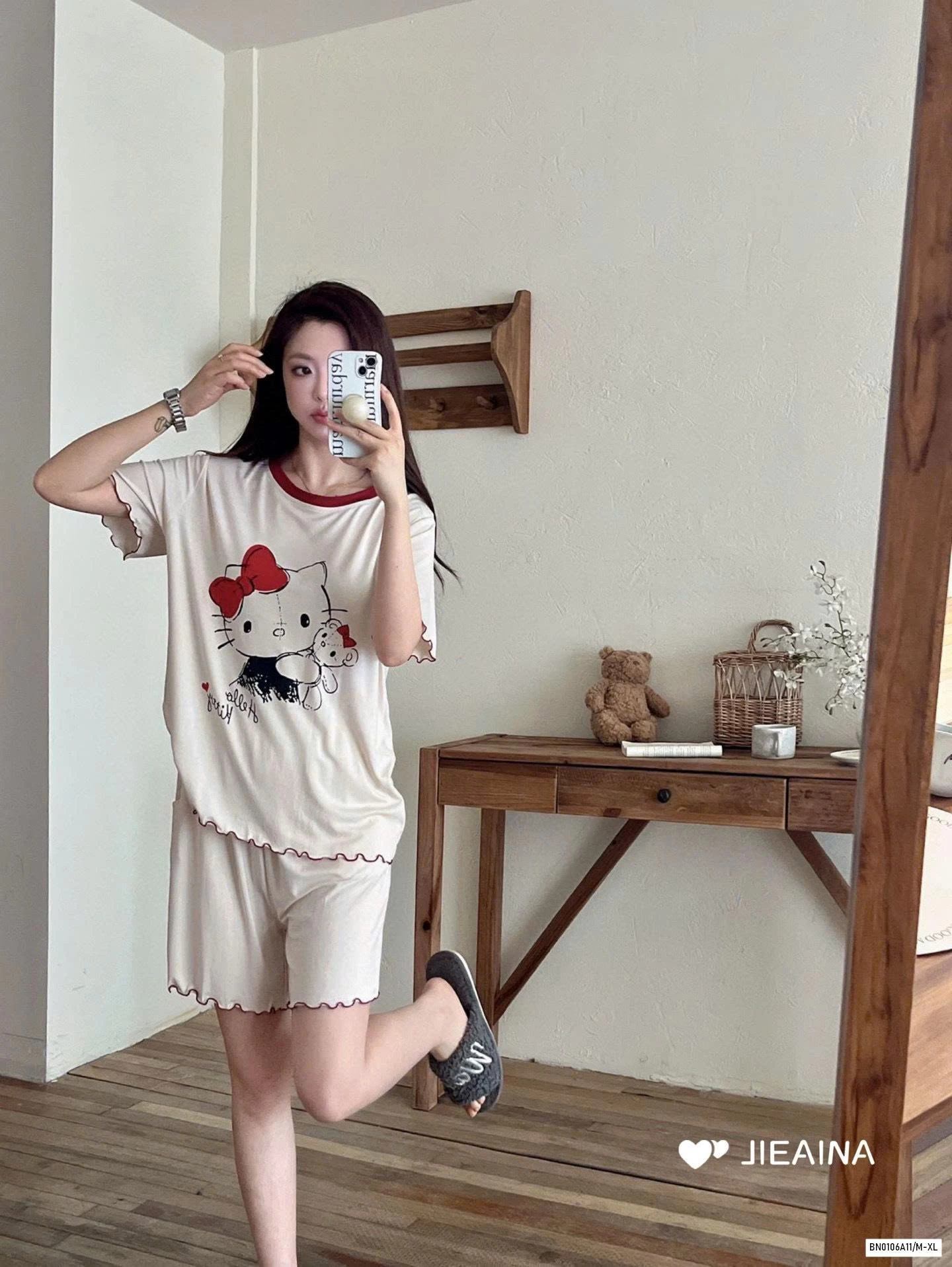 BỘ NGỦ KITTY THUN LẠNH JIEAINA