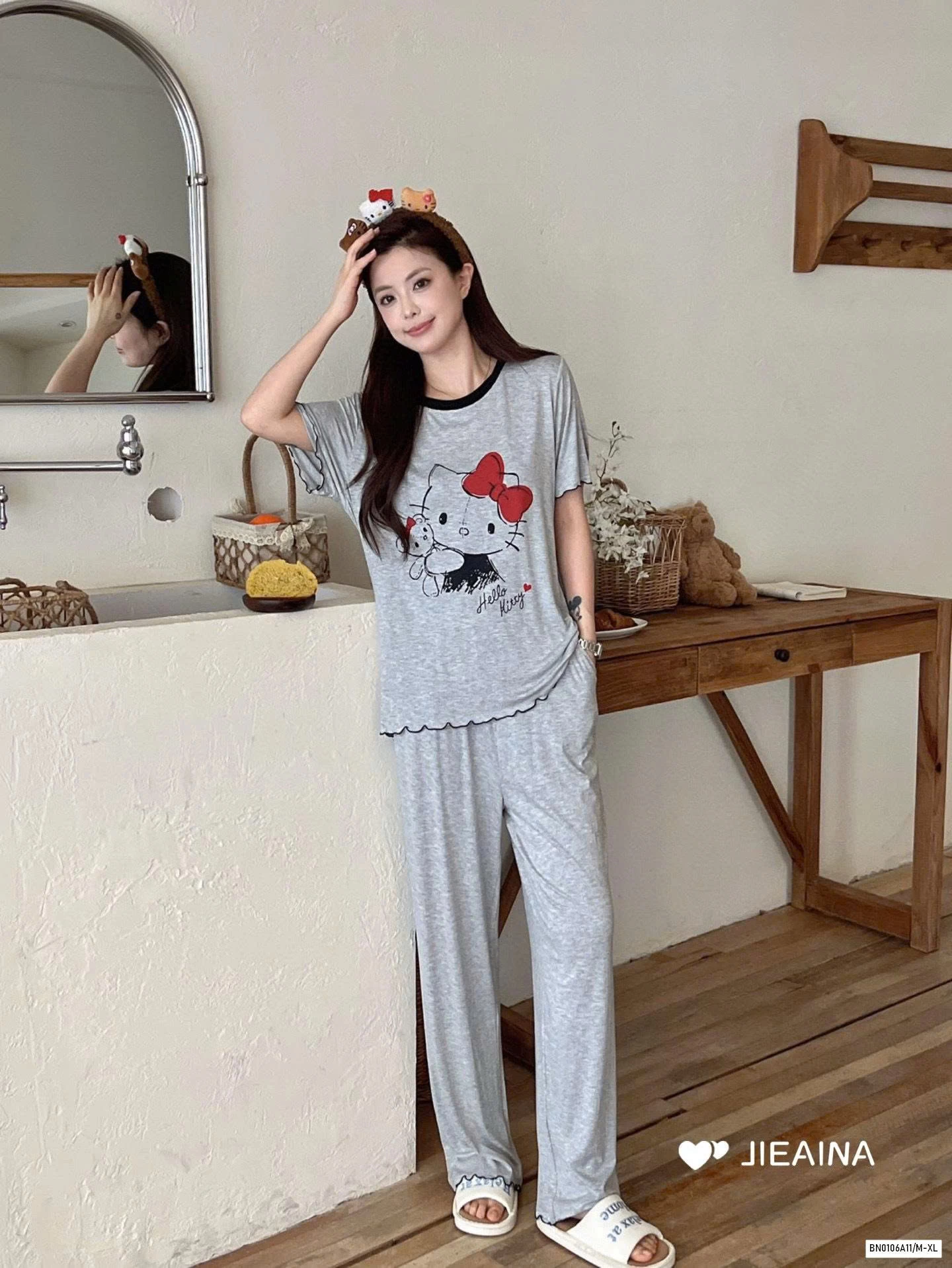 BỘ NGỦ KITTY THUN LẠNH JIEAINA