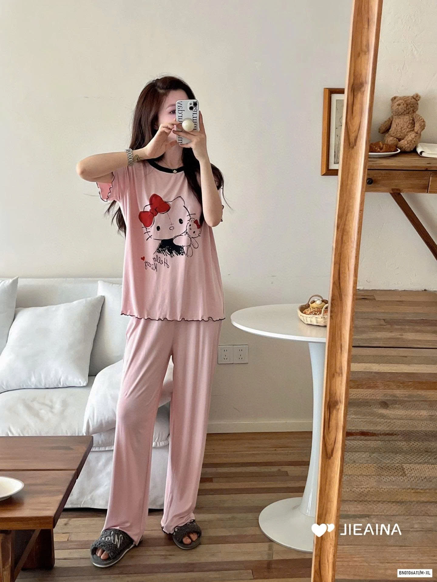 BỘ NGỦ KITTY THUN LẠNH JIEAINA