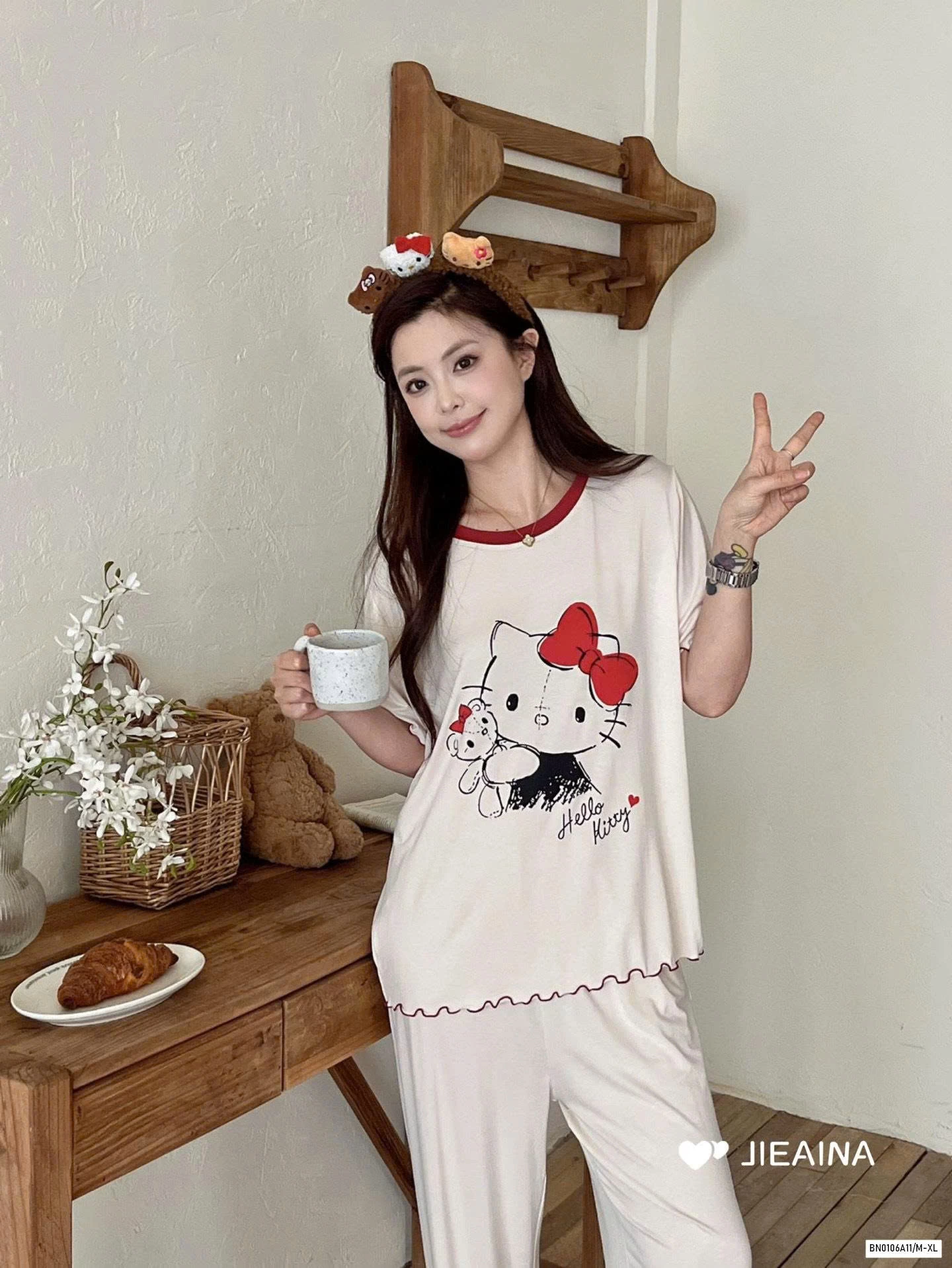 BỘ NGỦ KITTY THUN LẠNH JIEAINA