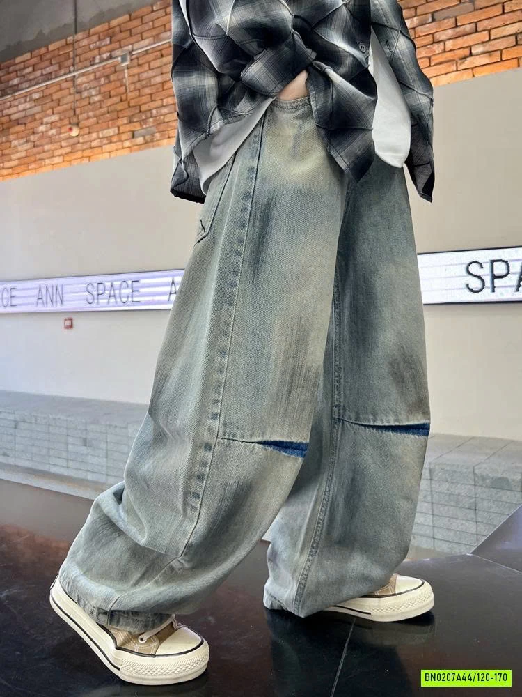 JEANS SUONG BẠC MÀU