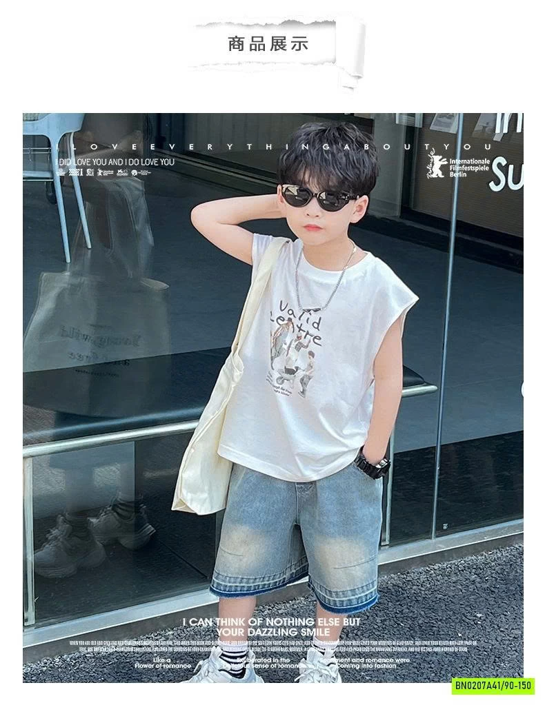 SHORT JEANS VIỀN MÀU  TUA GẤU
