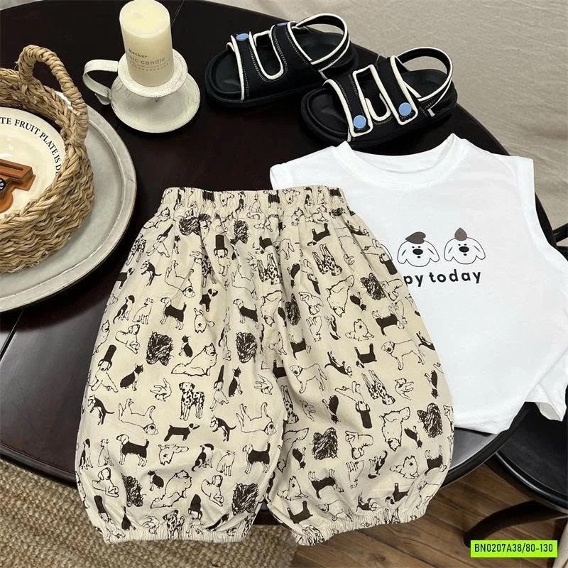 SÉT ÁO 3 CHÚ CÚN MIX QUẦN BOM