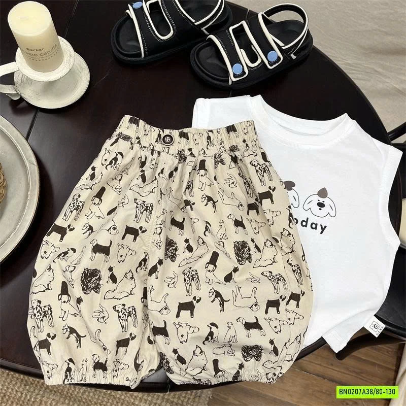 SÉT ÁO 3 CHÚ CÚN MIX QUẦN BOM