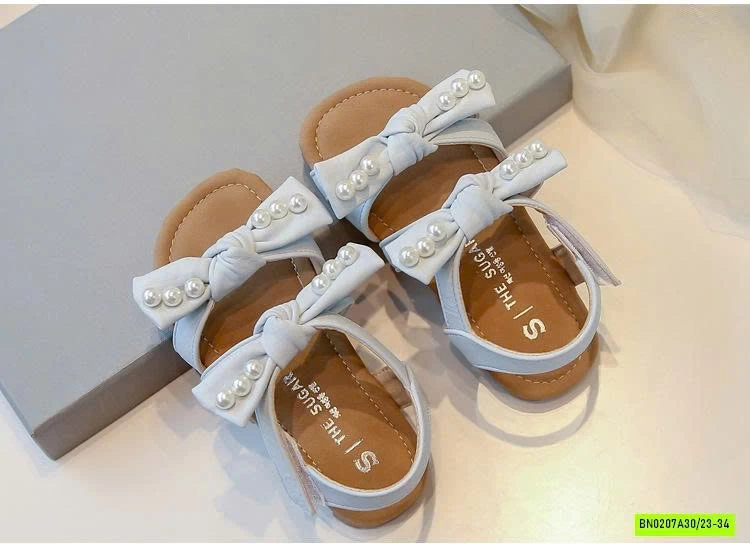 SANDAL 2 QUAI NƠ GẮN NGỌC