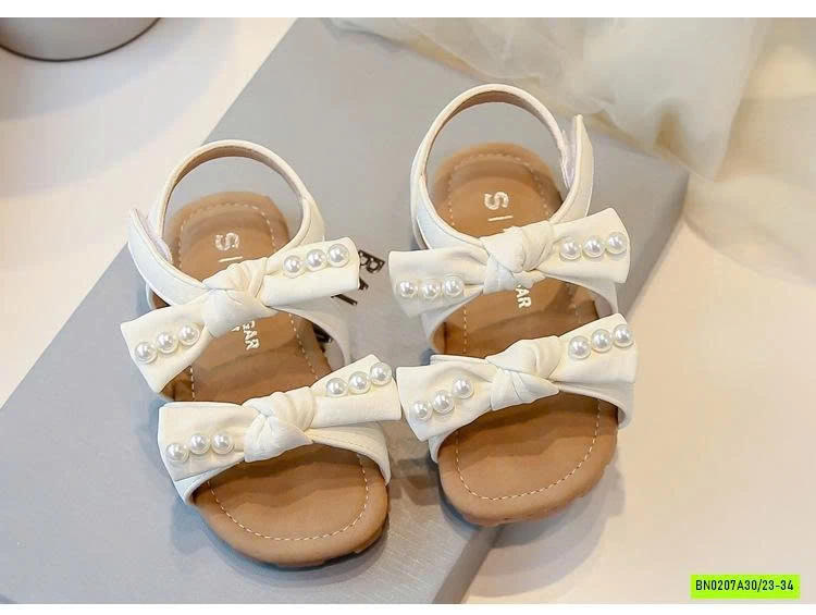 SANDAL 2 QUAI NƠ GẮN NGỌC