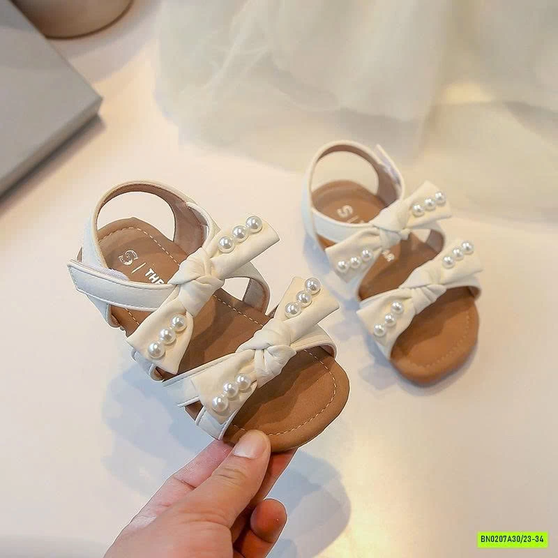 SANDAL 2 QUAI NƠ GẮN NGỌC