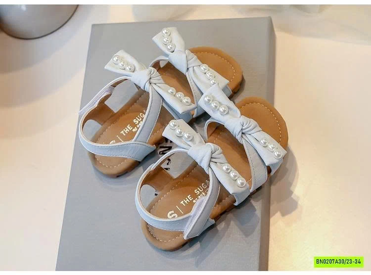 SANDAL 2 QUAI NƠ GẮN NGỌC