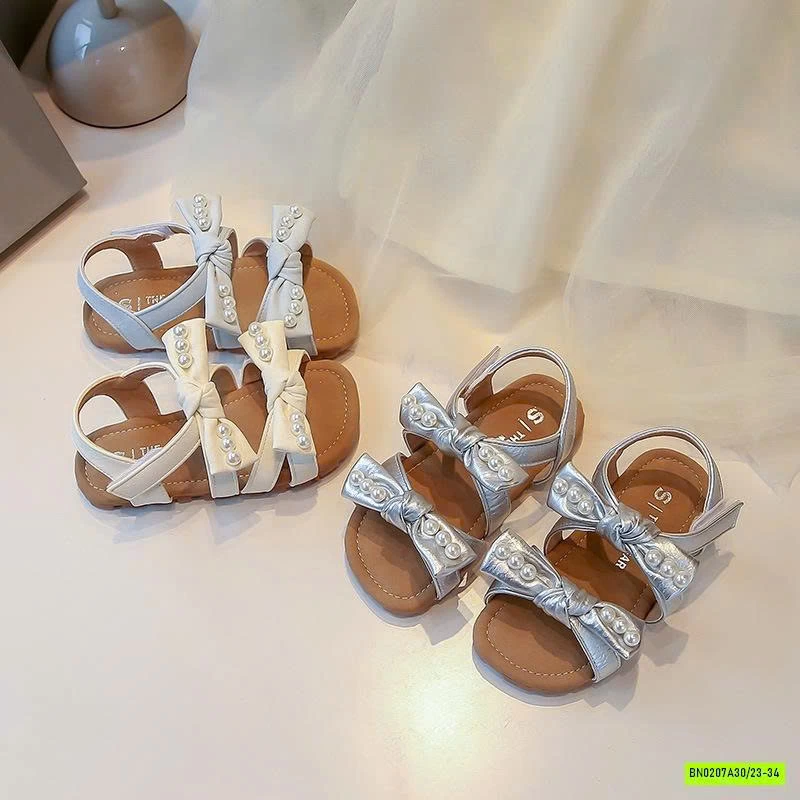 SANDAL 2 QUAI NƠ GẮN NGỌC