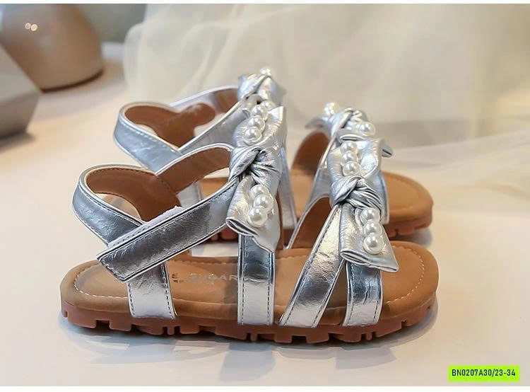 SANDAL 2 QUAI NƠ GẮN NGỌC