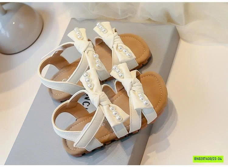 SANDAL 2 QUAI NƠ GẮN NGỌC